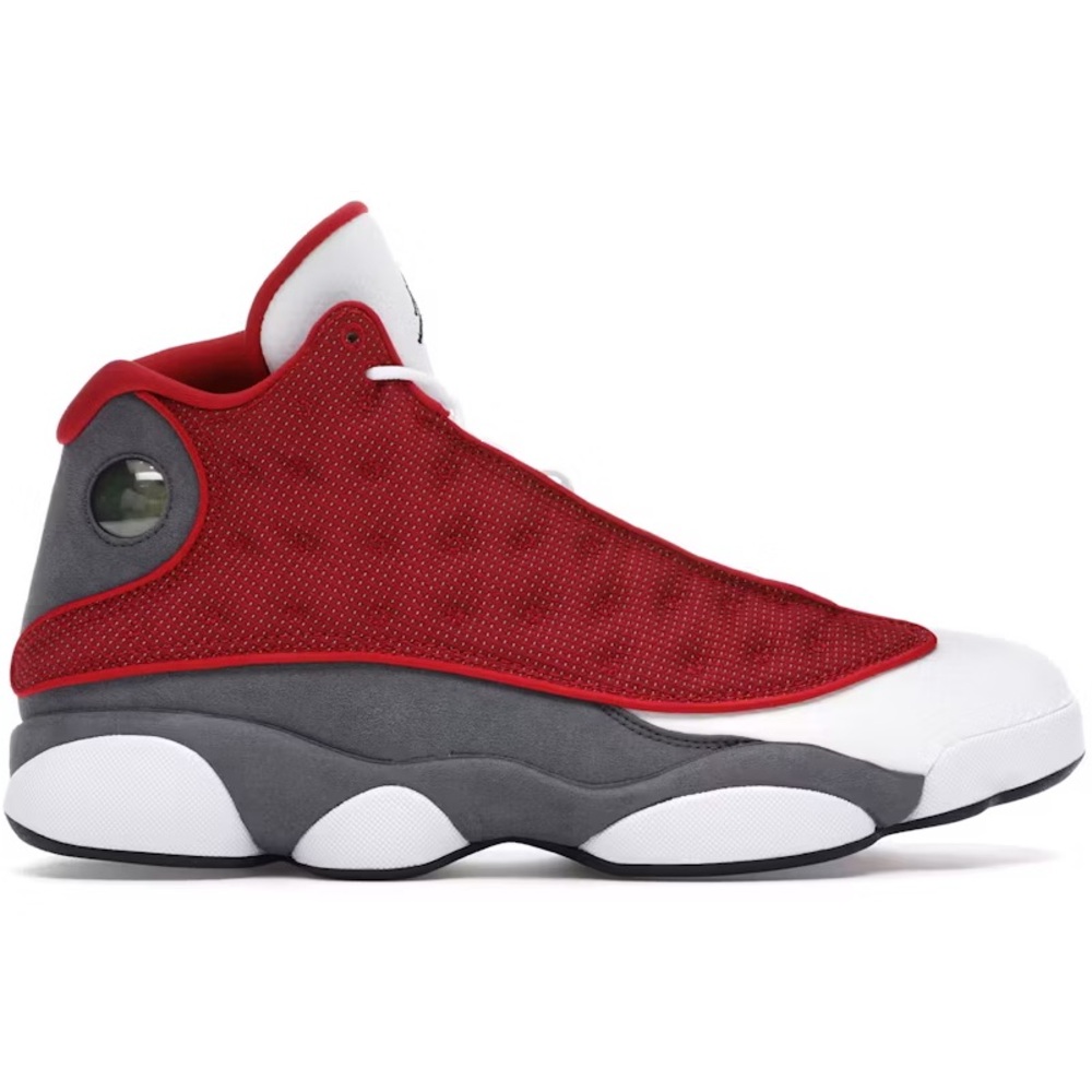Jordan Red and Gray Sneakers